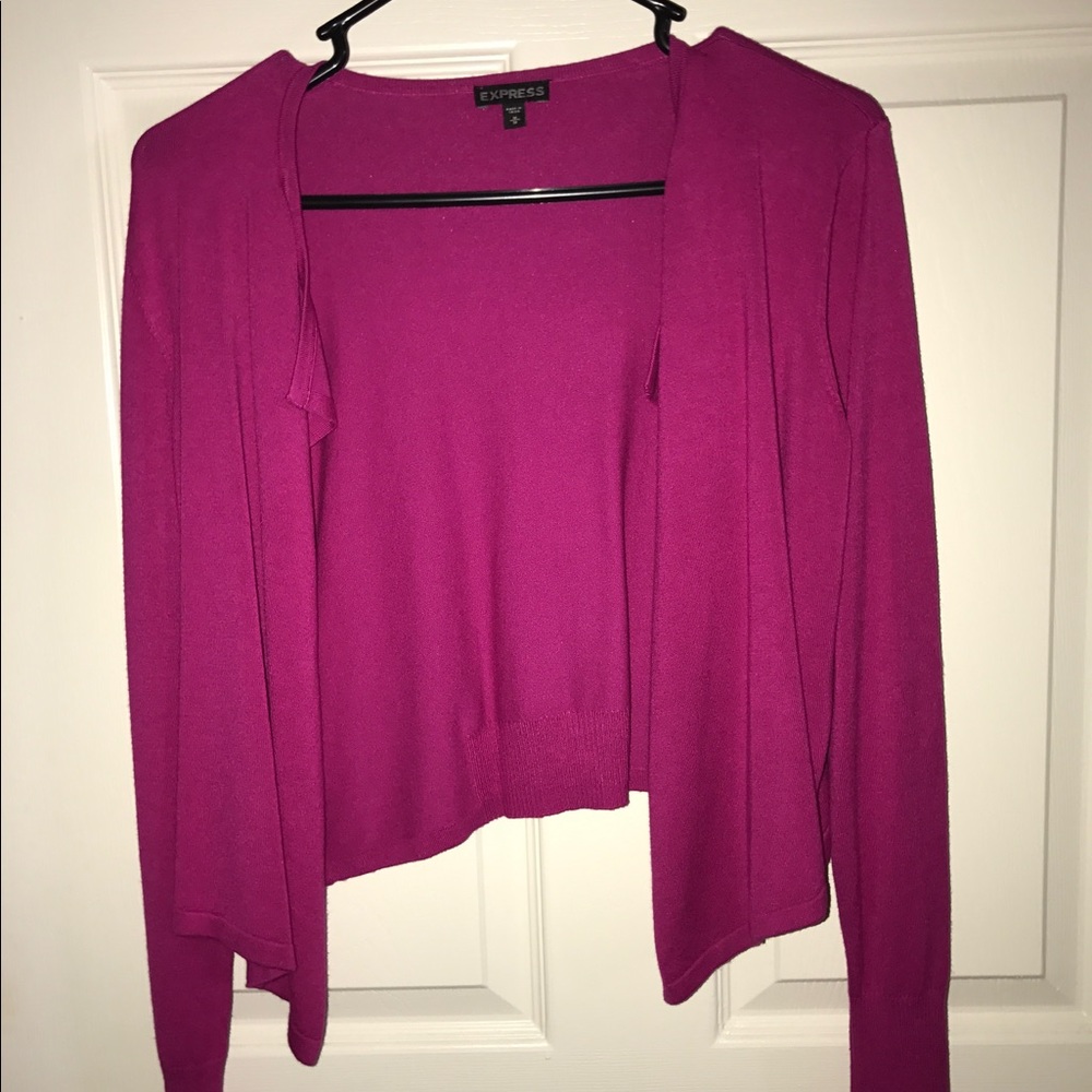 Pink cardigan