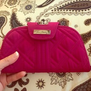 Vera Bradley hot pink clutch wallet