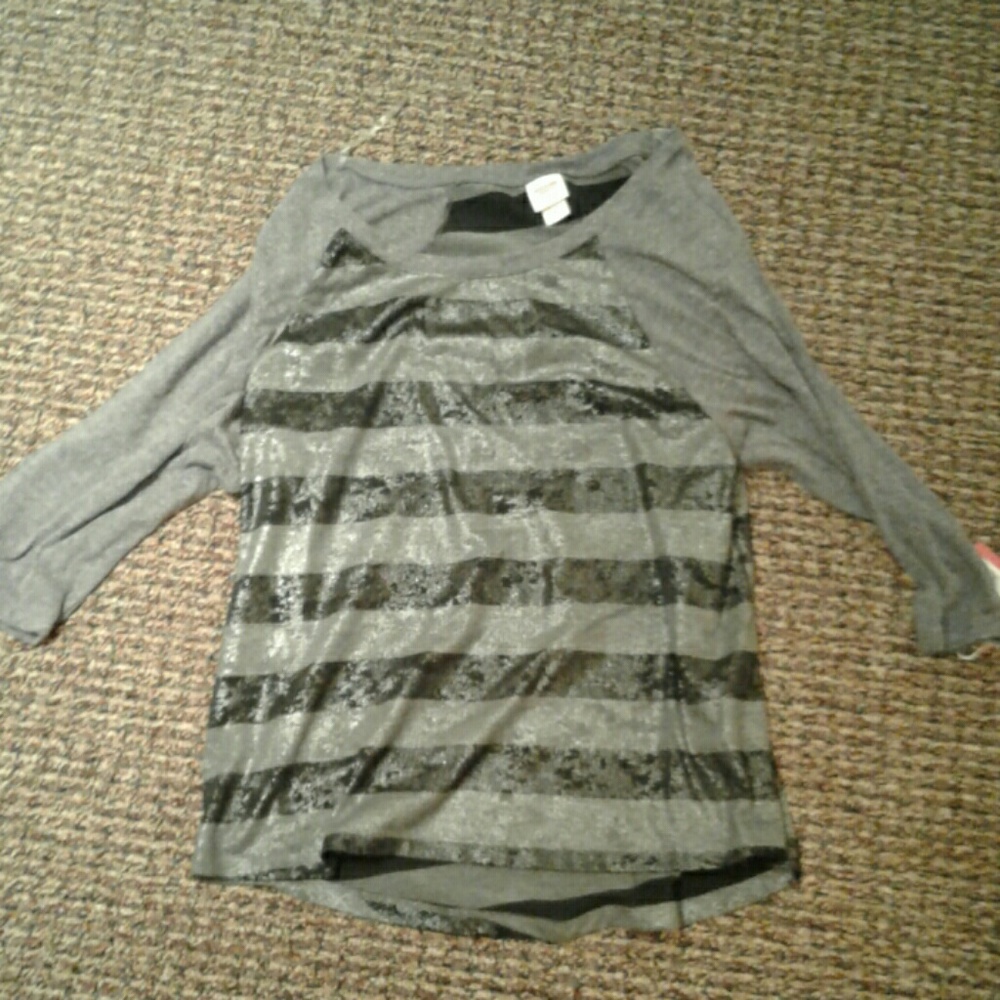 Shiny striped shirt