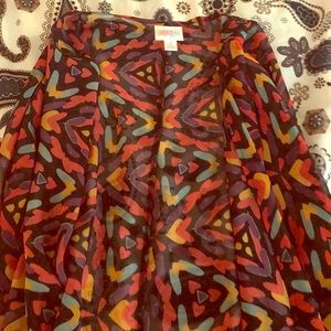 Lularoe Small Multicolored Lindsay