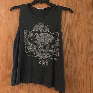Boho Elephant Muscle Tank