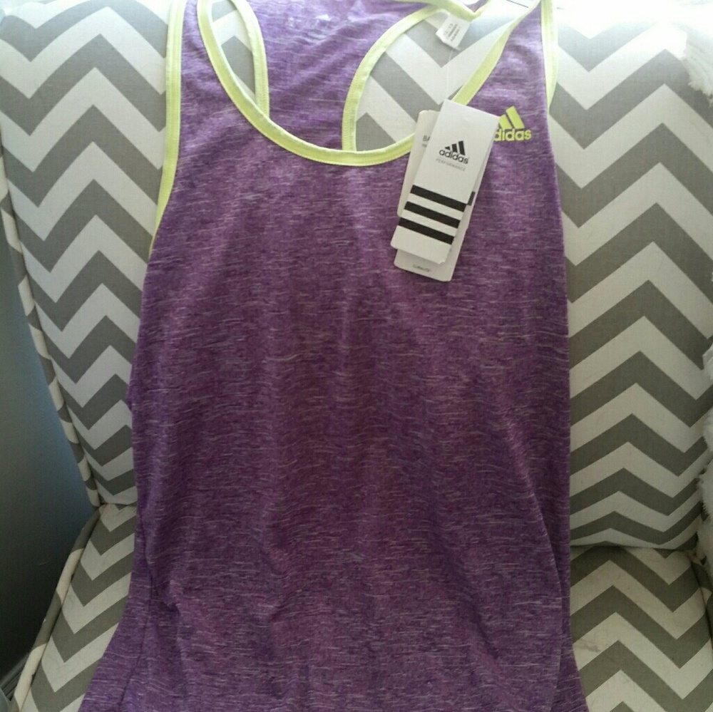 Purple Adidas workout shirt