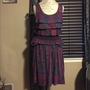 Marc by Marc Jacobs Purple Ruffle Tier Dress - M