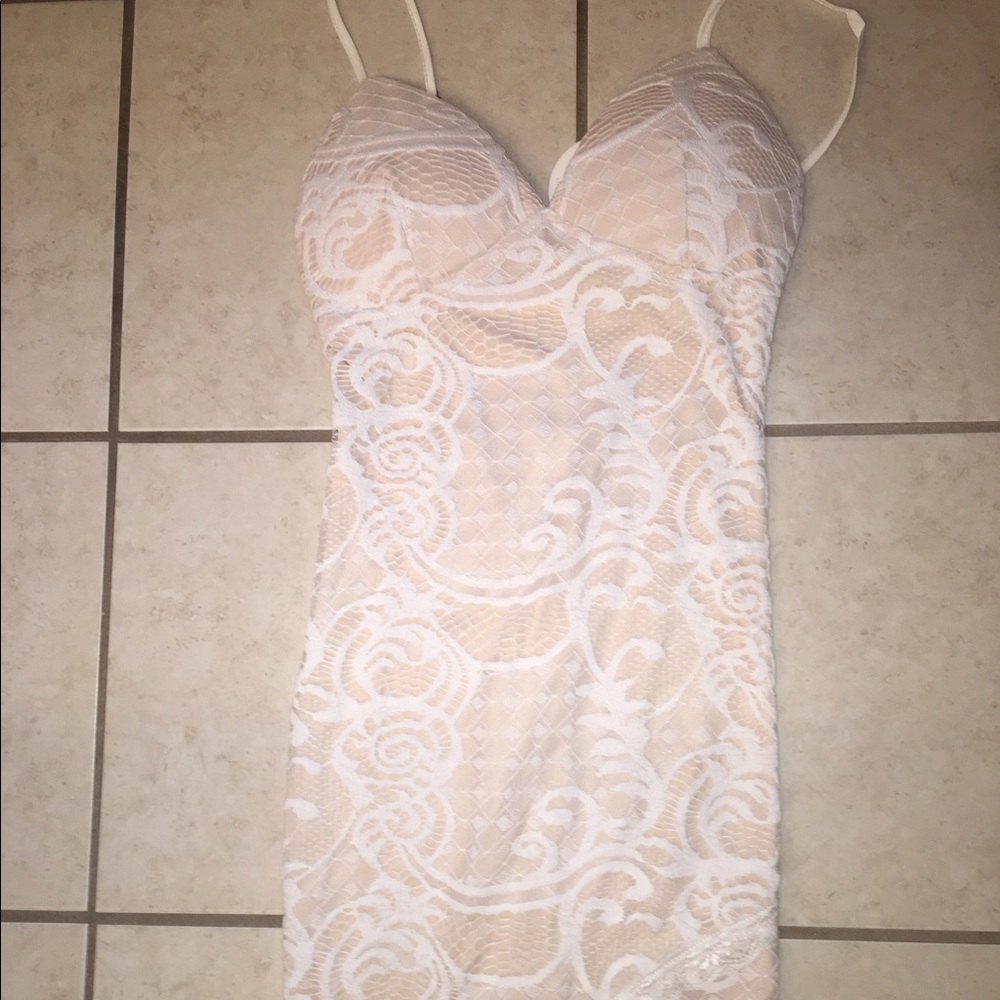 Cream party dress