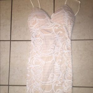 Cream party dress