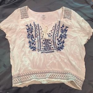 Embroidered summer shirt