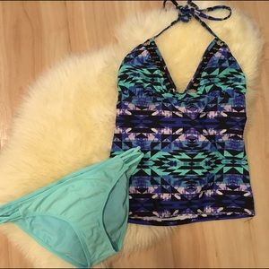 Aztec Print Tankini