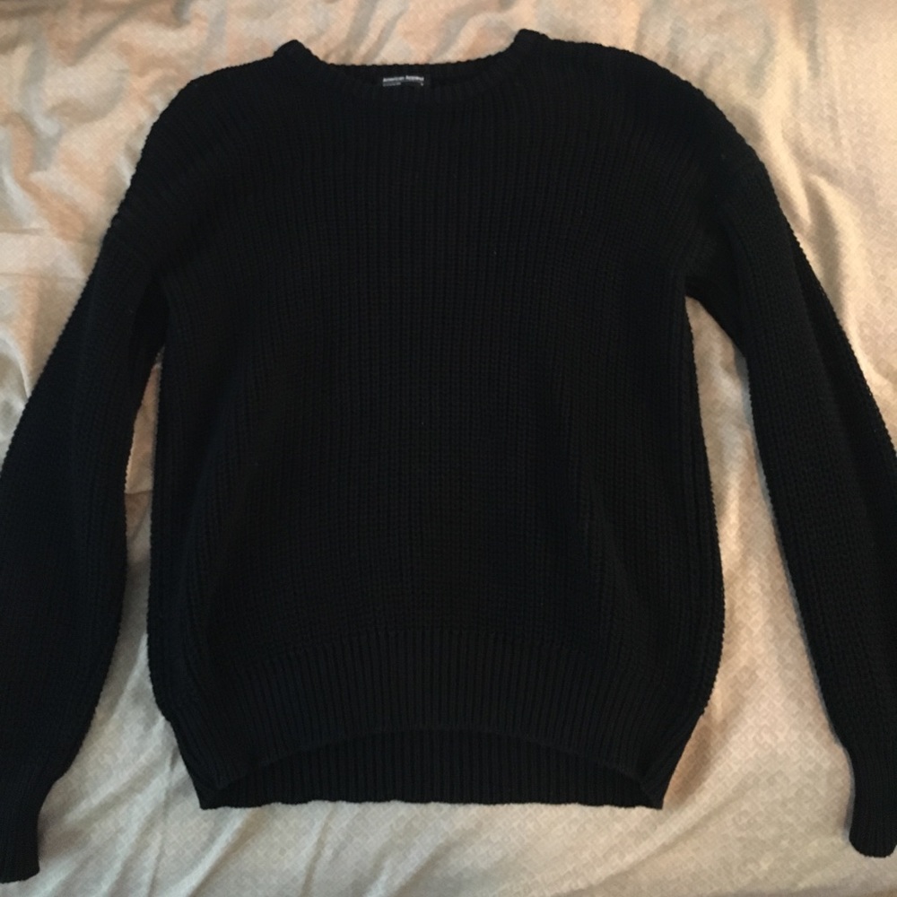 Black American Apparel "Fisherman" Sweater