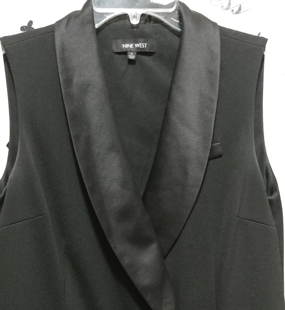 🌟 Nine West black black tuxedo jumpsuit 🌟