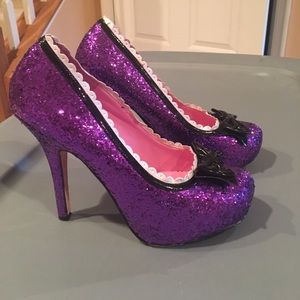 Leg Avenue purple glitter heels...Halloween!!!