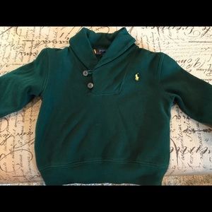 Polo button neck sweatshirt