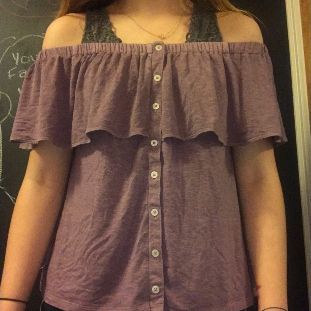 "orchid bouquet" off-the-should button top