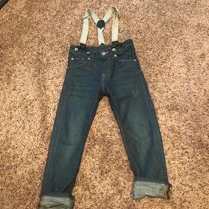 H&M jeans w/ suspenders