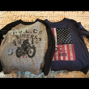 Polo by Ralph Lauren Shirts & Tops - Polo printed long sleeved tees Polo by Ralph Lauren Shirts & Tops - Polo printed long sleeved tees