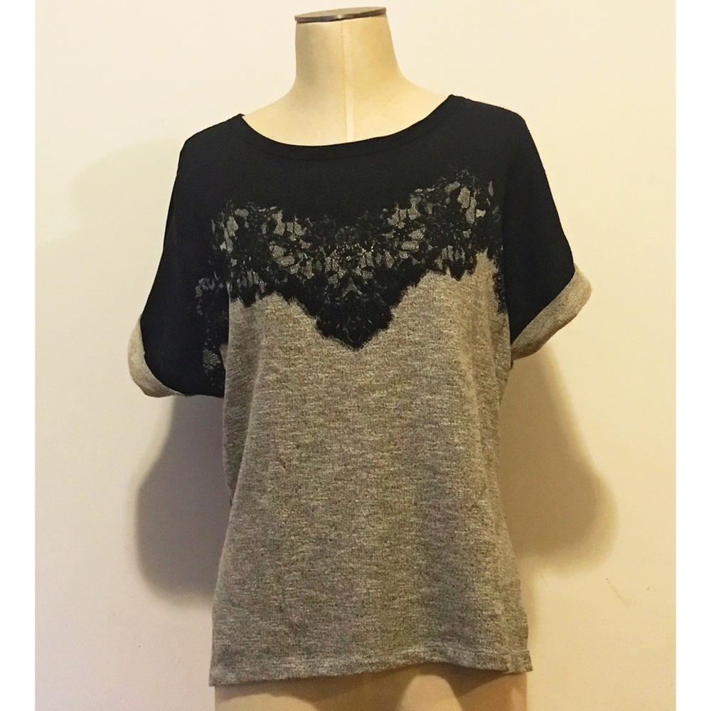 Lace Short Sleeve Top