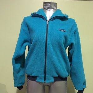 Retro Vintage Turquoise Patagonia Fleece Jacket
