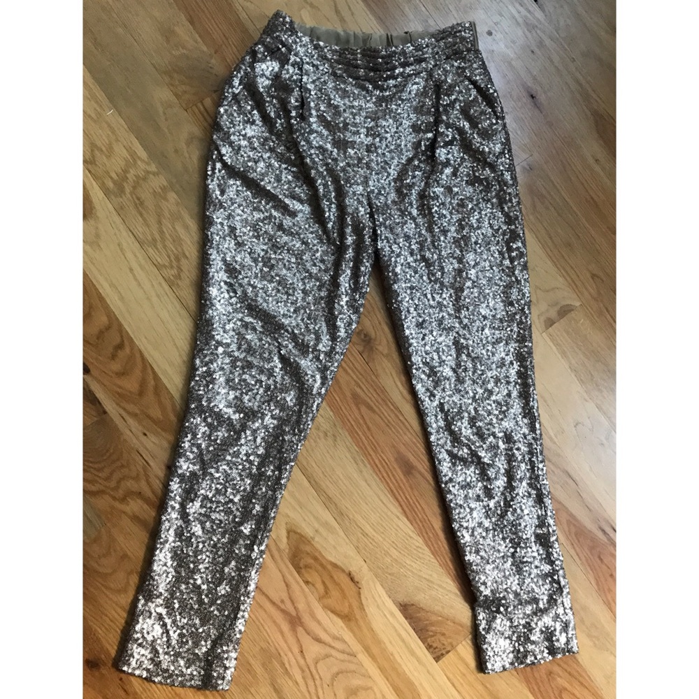 Greylin sequin crop pants