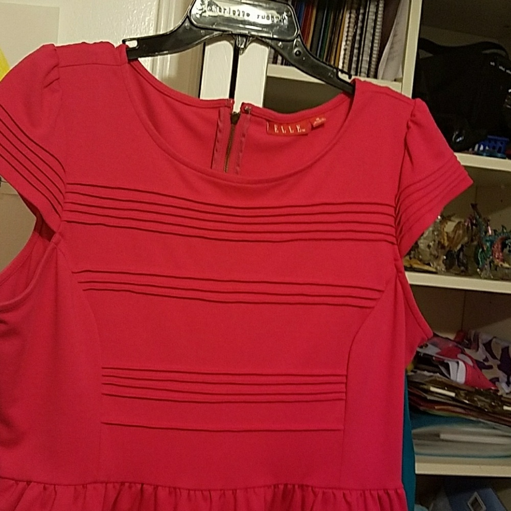 Pink plus sized Elle dress