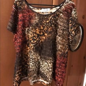 Plus size Cato Ruffle Blouse