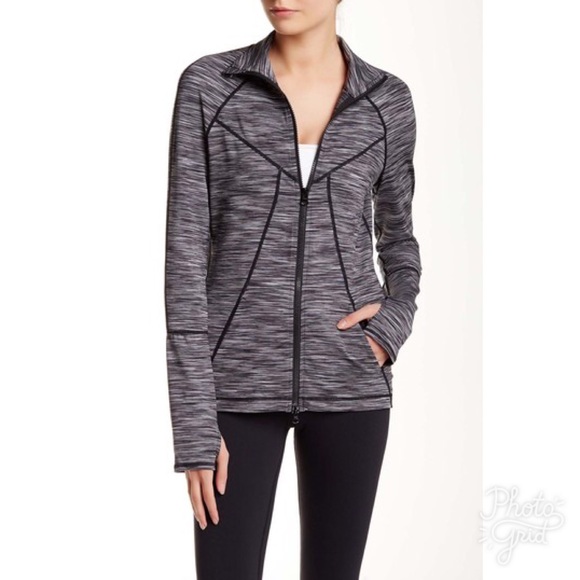 Zella Jackets & Blazers - Z by Zella heart Center Spacedye Tech Jacket