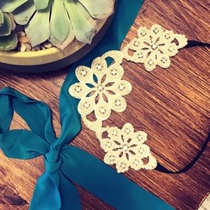 💎 Handmade Pearl Embellished Headband Wedding 💎