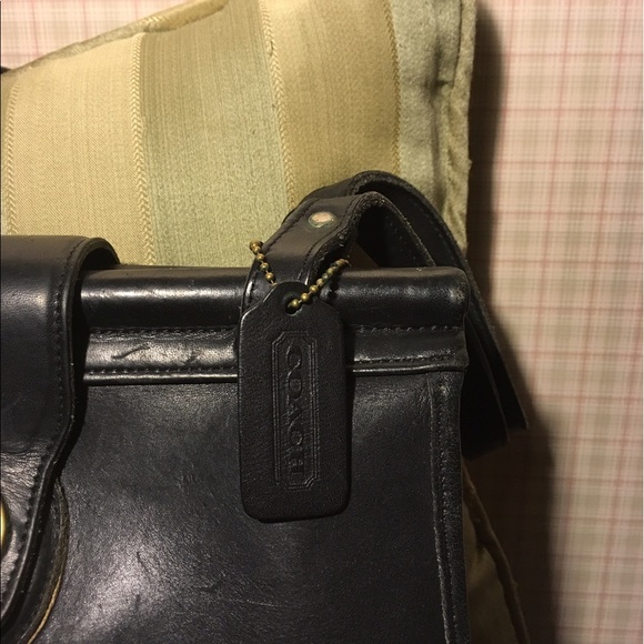 Vintage black leather Coach Weston Shopper bag - Picture 2 of 6