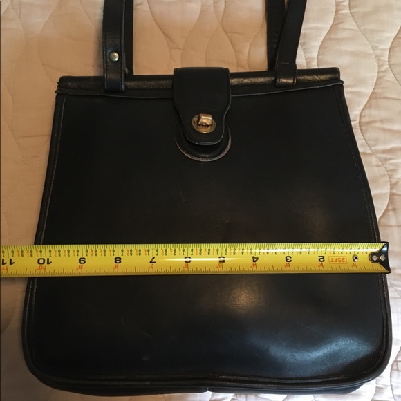 Vintage black leather Coach Weston Shopper bag - Picture 3 of 6