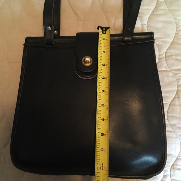 Vintage black leather Coach Weston Shopper bag - Picture 4 of 6