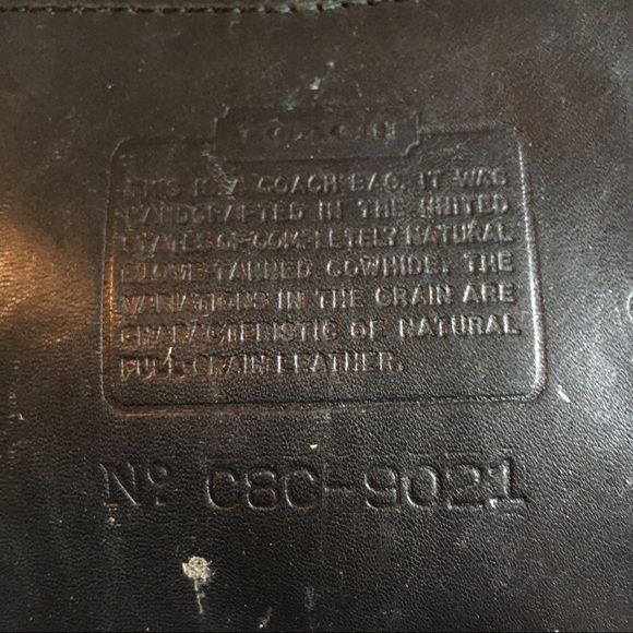 Vintage black leather Coach Weston Shopper bag - Picture 5 of 6