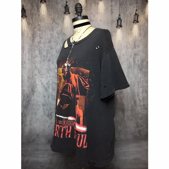 DARTH MAUL VINTAGE DISTRESSED GEM STAR WARS TSHIRT - Picture 4 of 8