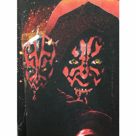 DARTH MAUL VINTAGE DISTRESSED GEM STAR WARS TSHIRT - Picture 6 of 8