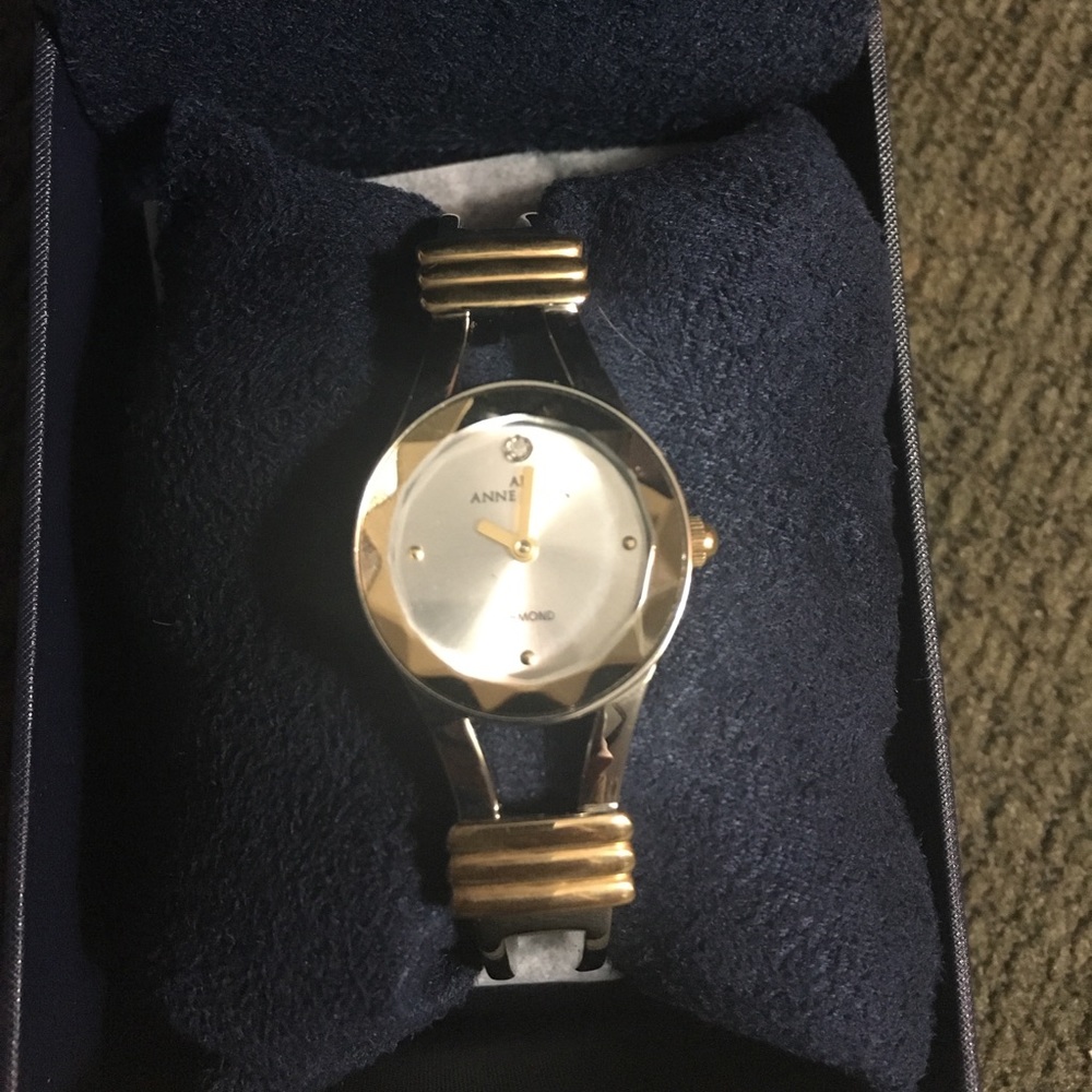 Anne Klein Watch with diamond accent!