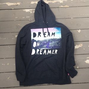 Glamour Kills Grey hoodie "Dream on Dreamer"