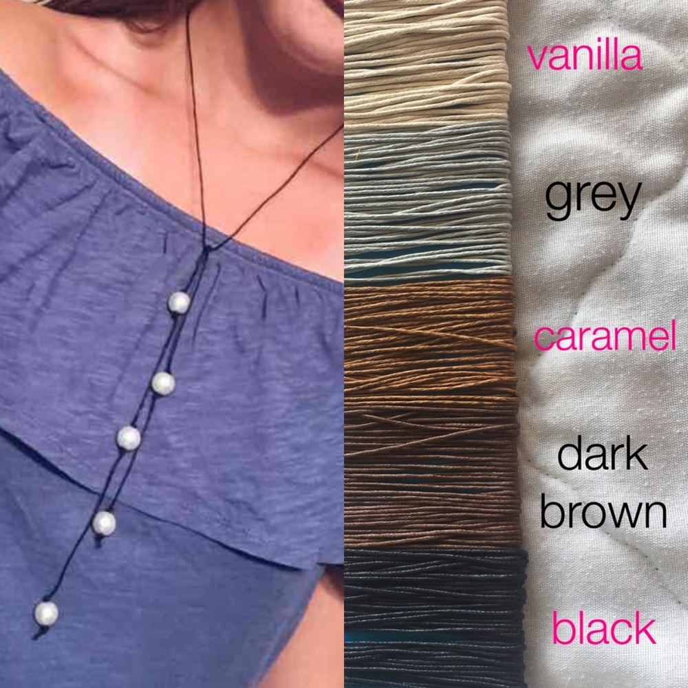 TRENDING ✨ Pearl and Leather Necklace