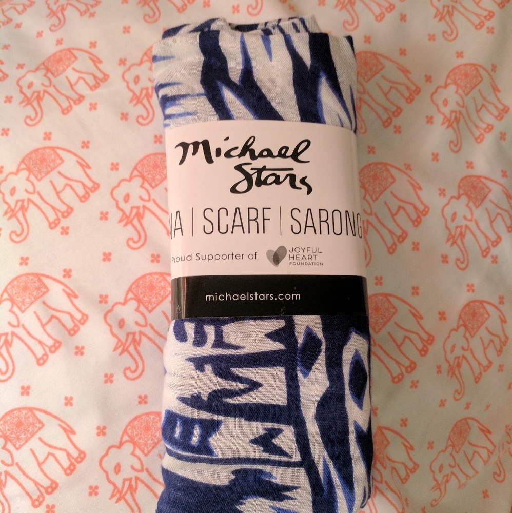 Michael Stars Batik Print Convertible Ruana