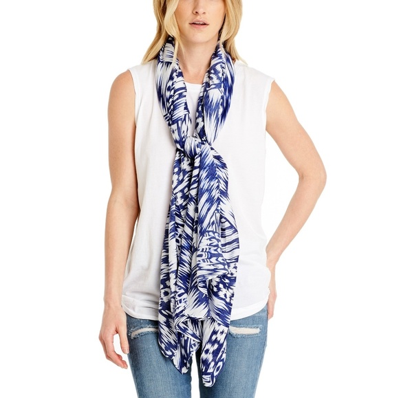 Michael Stars Batik Print Convertible Ruana - Picture 2 of 4