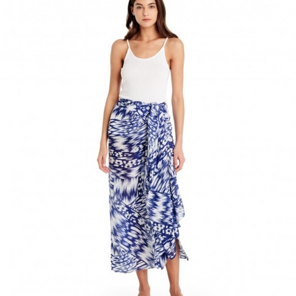 Michael Stars Batik Print Convertible Ruana - Picture 3 of 4