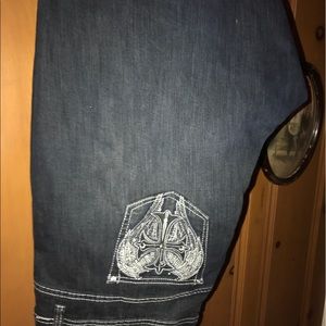 Bling Pocket Blue Jeans