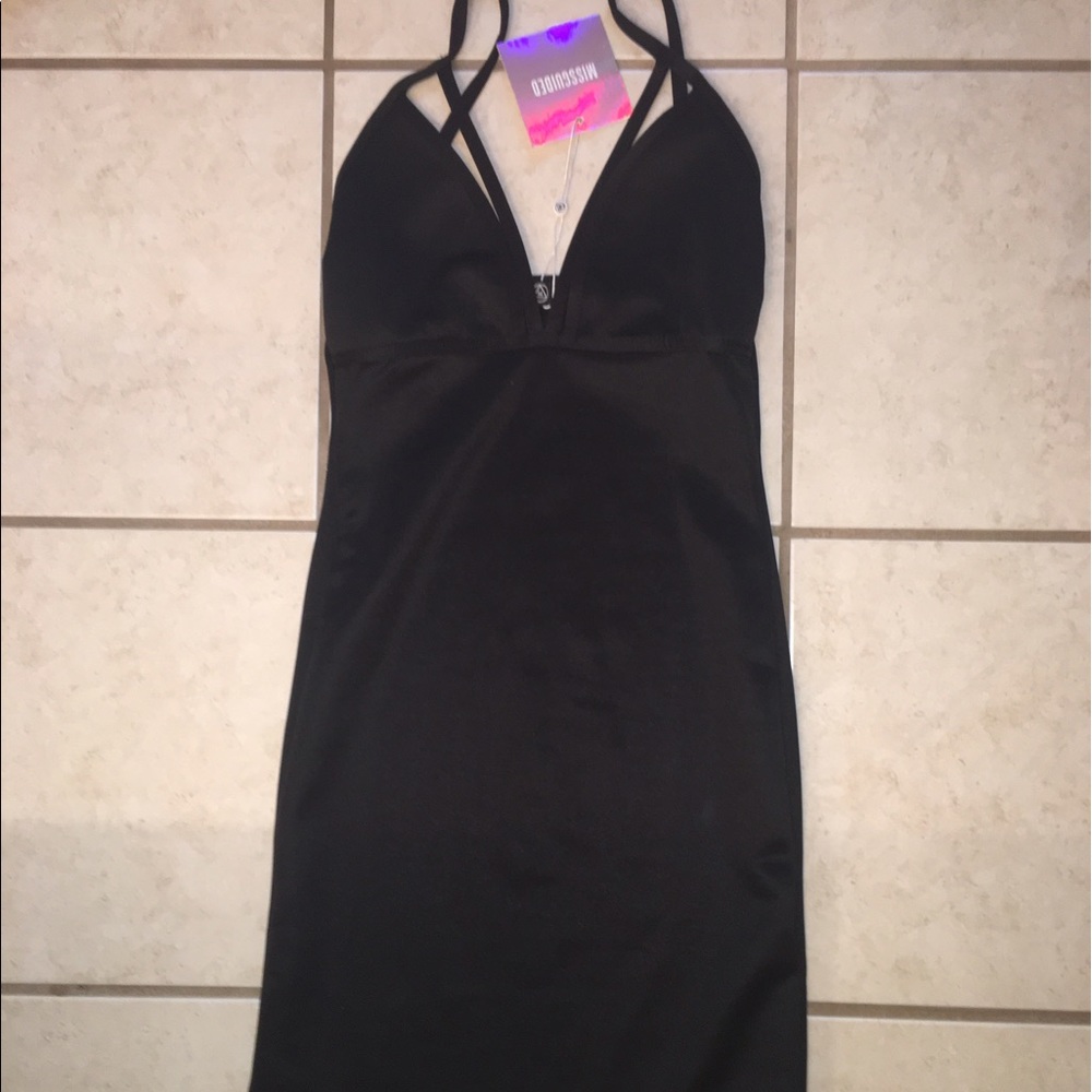Black mini party dress