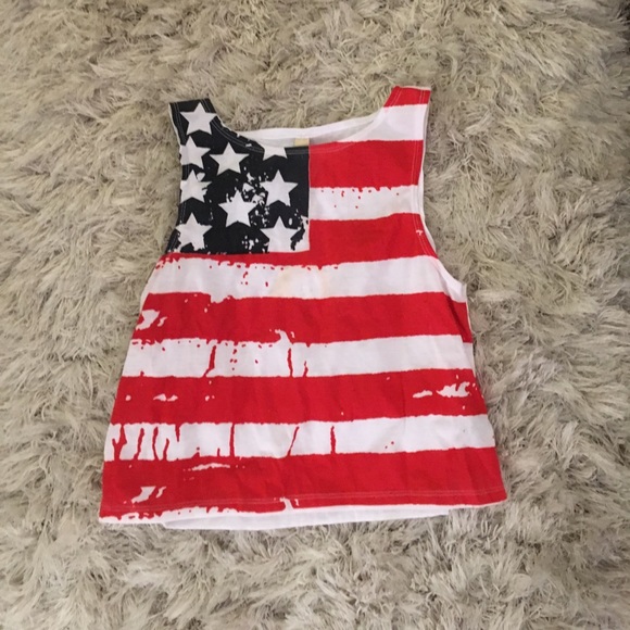 NWT American Flag crop top🇺🇸😍 - Picture 4 of 4