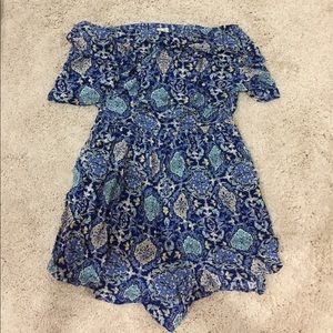Blue Floral Hollister Romper!!!