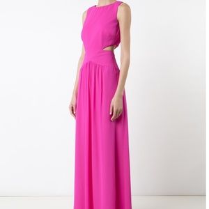 Nicole Miller cut-off long detail dress