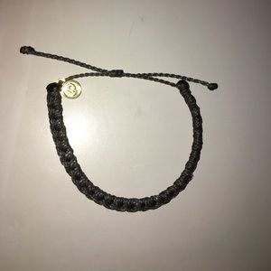 Gray braided Pura Vida bracelet