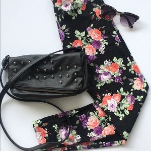 🌷Decree Black Floral Leggings 🌷