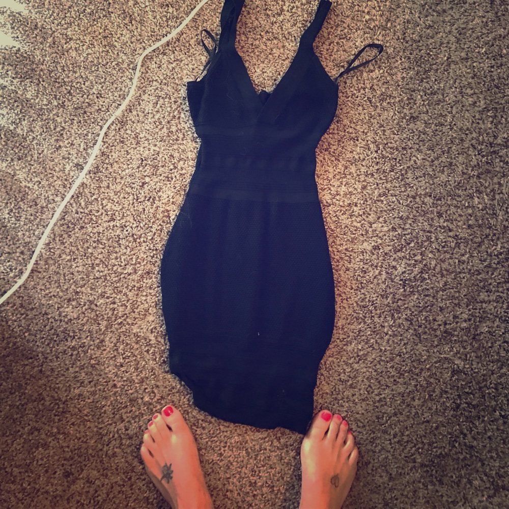 Bebe black mini dress