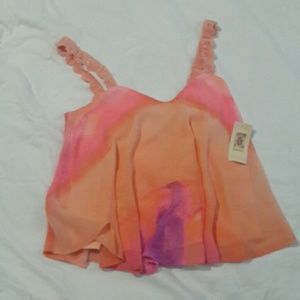 New watercolor tank top shirt by the brand DECREE