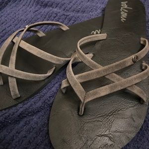 Volcom brand strappy sandles
