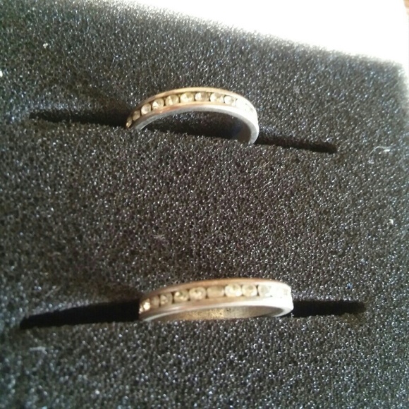 Set of Two Diamond Band Rings - Picture 3 of 3