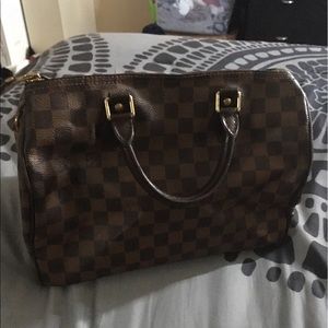 Speedy 30 Damier Ebene Canvas