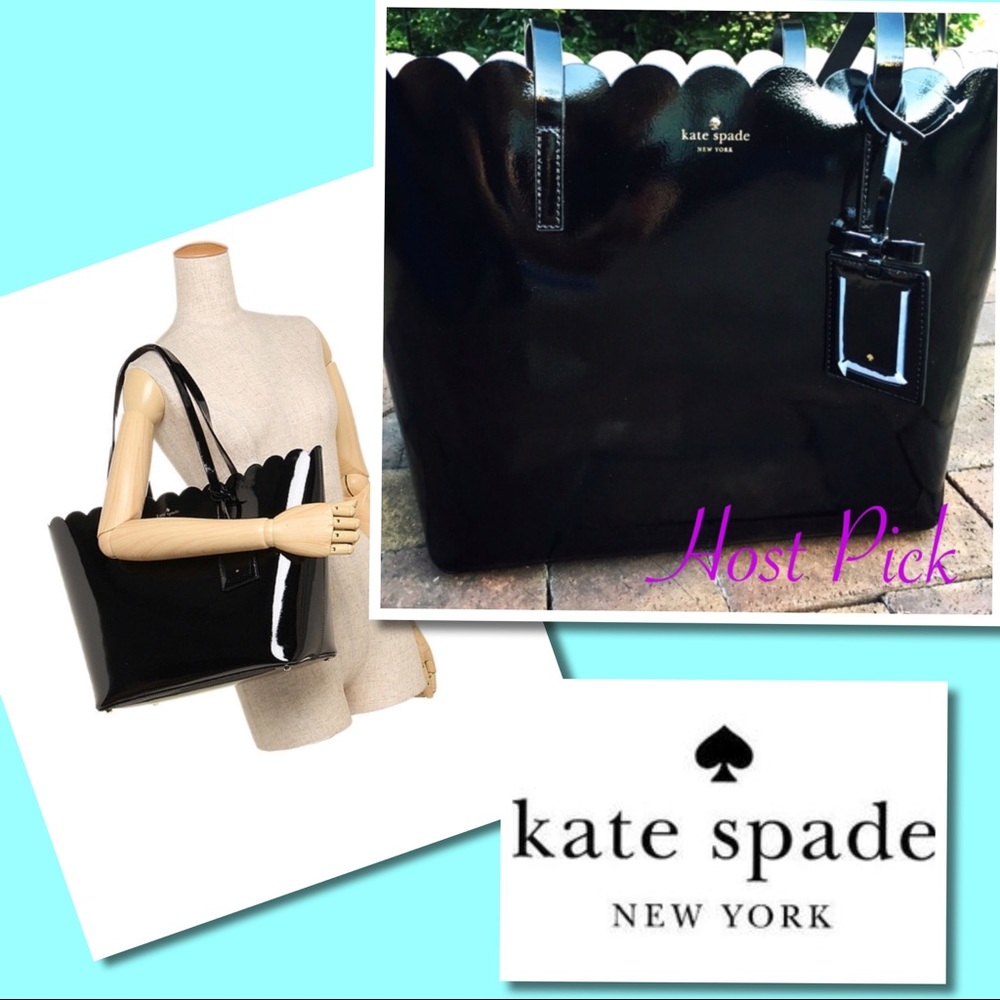 🎉HP🎉 Kate Spade large black patent leather tote